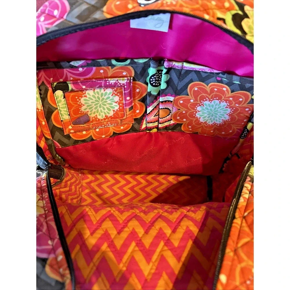 Vera Bradley Campus/School Backpack Multicolor Paisley Print +‎ Multiple Pockets